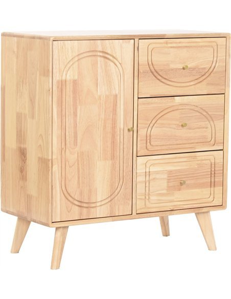 buffet scandinave bois clair pour salon moderne