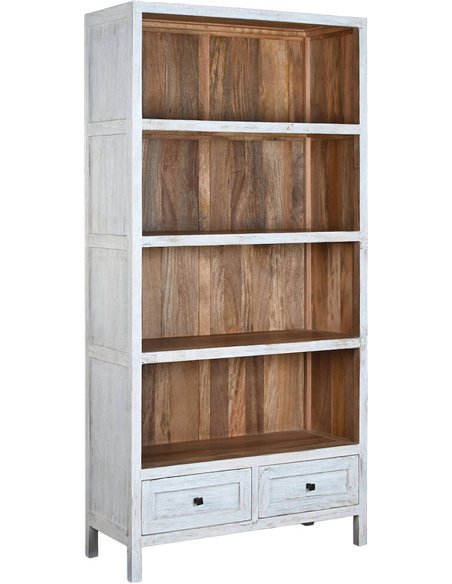 étagère déco style méditerranéen bois blanc