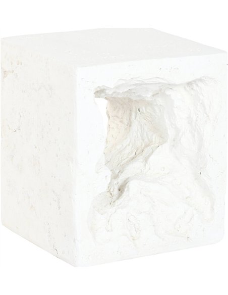 table auxiliaire en magnésie blanche style contemporain