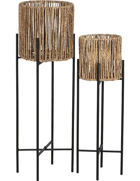 porte plante sur pied design balinais élégant