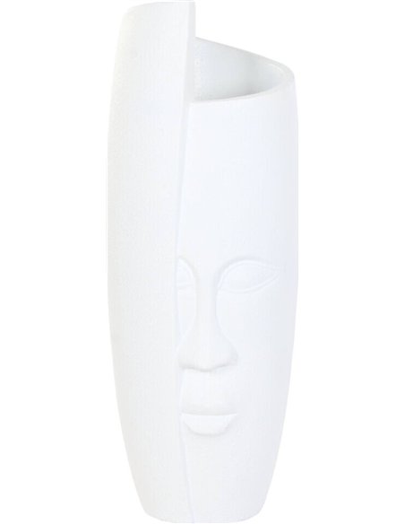 cache pot visage blanc design décoration intérieure moderne