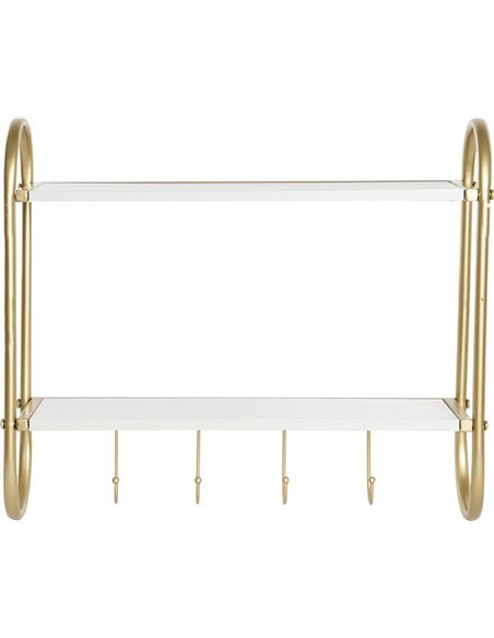 porte-vêtements mural doré chic