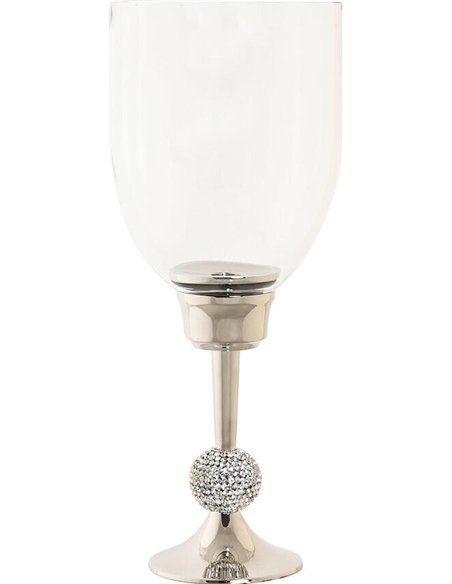 photophore argenté élégant design moderne déco intérieure