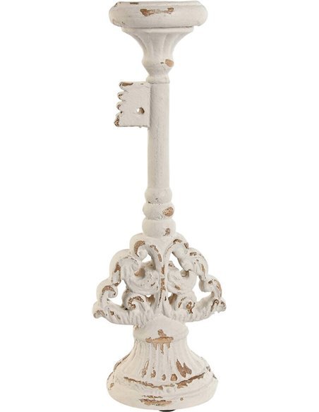 chandelier décoratif blanc en résine style clé ancienne