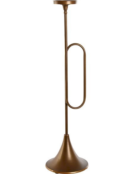 bougeoir trompette doré déco glamour intérieur