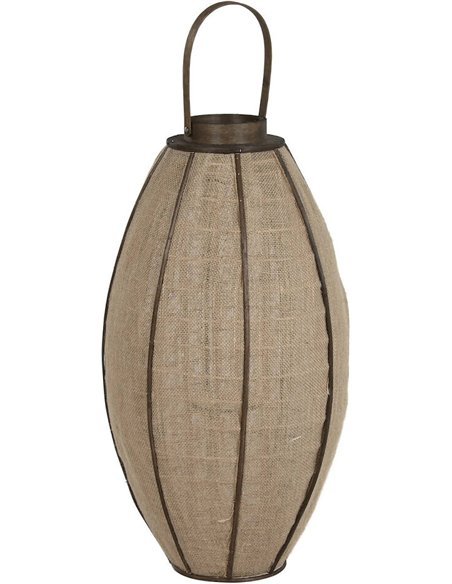photophore en jute bambou naturel ambiance chaleureuse