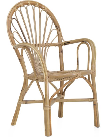 fauteuil rotin naturel design élégant pour salon cosy