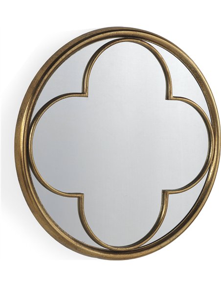 miroir mural doré rétro élégant pour décoration intérieure