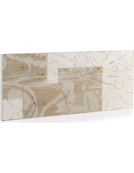 tête de lit bois blanc design urbain chic pour chambre moderne