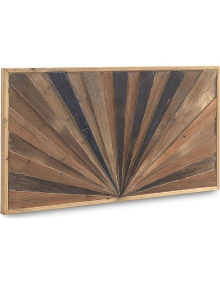 tête de lit bois naturel effet vieilli pour chambre élégante