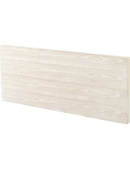 tête de lit bois frêne blanc patiné design élégant