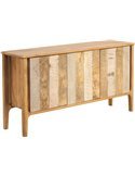 buffet bois massif manguier naturel gris élégant