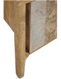 buffet salon bois manguier naturel teinte grise