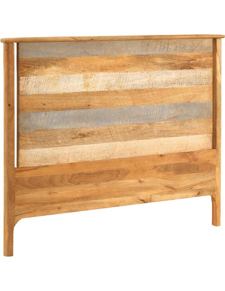 tête de lit bois de manguier naturel et gris design élégant