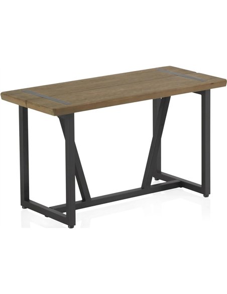 banc design métal bois naturel style industriel intérieur