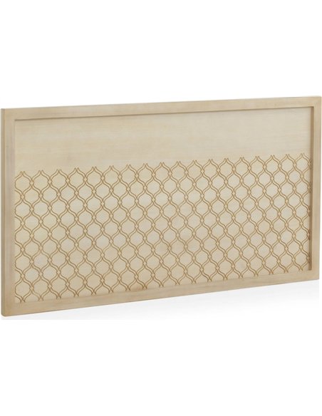 tête de lit design marfil sculpté bois doré élégant