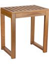 tabouret salle de bain bois acacia élégant