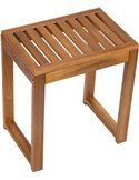 tabouret en bois d’acacia pour salle de bain