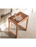 tabouret pratique acacia pour salle de bain