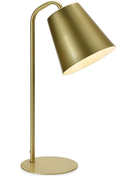 lampe de table dorée design moderne élégante salon