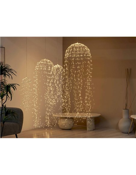 suspension lumineuse méduse leds ambiance magique salon