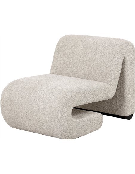 fauteuil minimaliste beige pour décoration chaleureuse