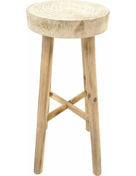 tabouret rustique bois naturel style authentique pour cuisine
