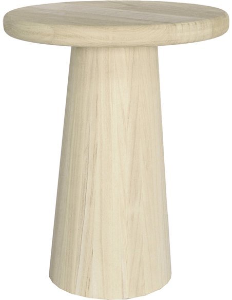 table basse ronde bois naturel design scandinave