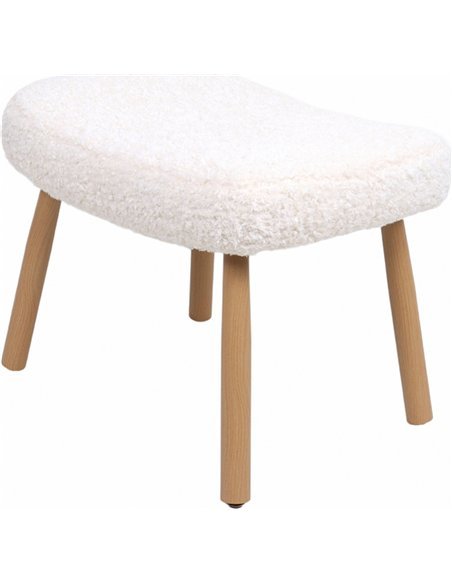 siège d’appoint blanc doux ambiance nordique