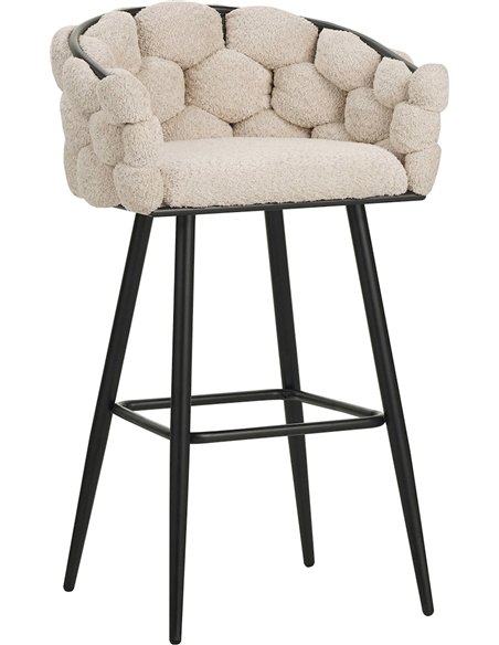 tabouret bar beige assise douce design contemporain élégant