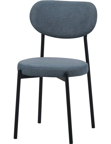 chaise design bleu moderne pour salon élégant