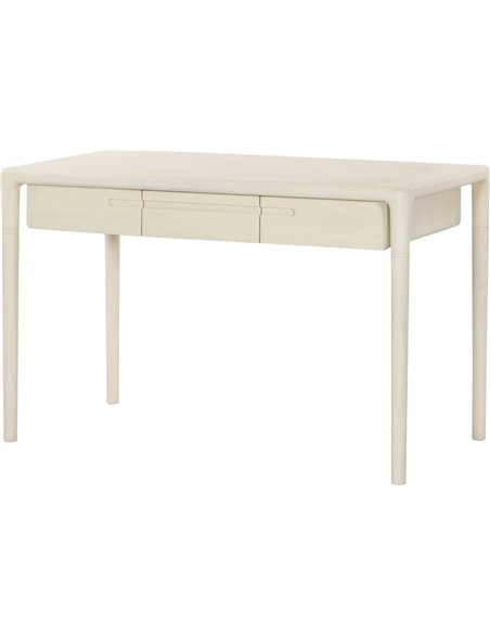 bureau design bois de manguier blanc élégant