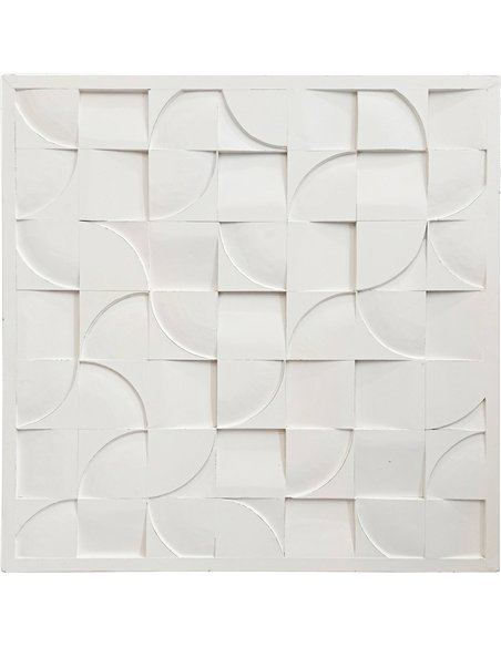 panneau mural design blanc sculpté pour décoration murale