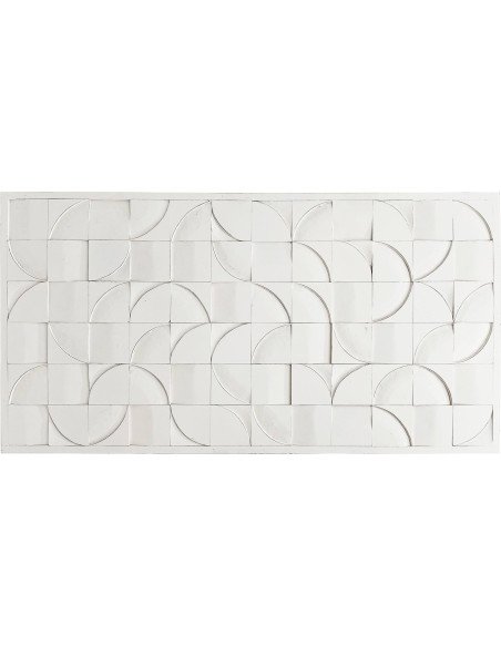 panneau mural blanc sculpté décoratif moderne