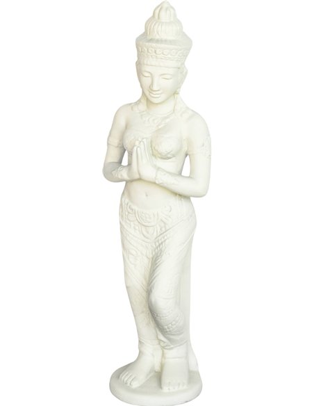 statue femme bouddha déco intérieure zen élégante
