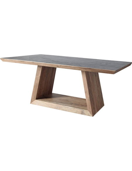 table salle à manger acacia pierre design naturel élégant