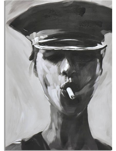 portrait artistique femme noir et blanc style moderne