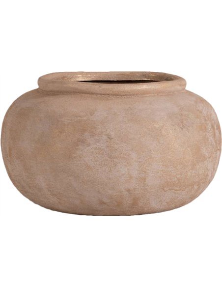 vase terracotta beige doré déco maison élégante