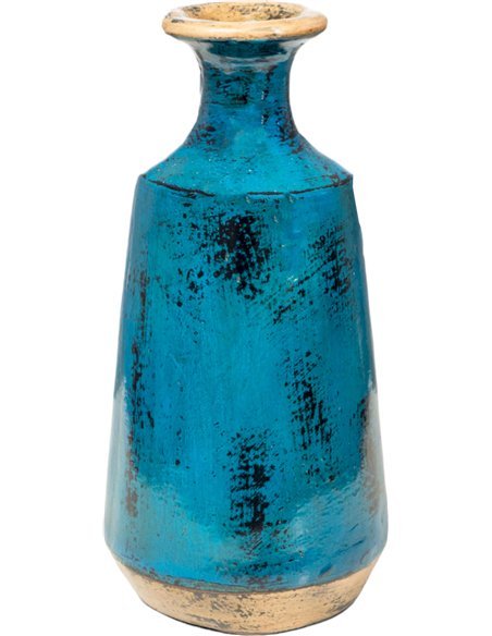 Vase en céramique bleu décoration maison tendance