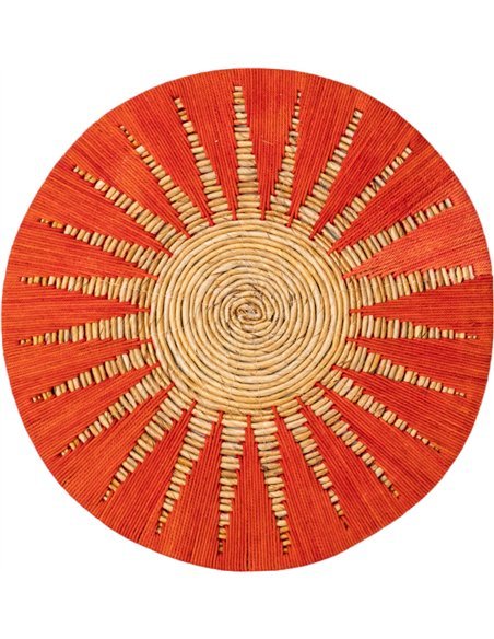 décoration murale soleil macramé fibre naturelle style bohème