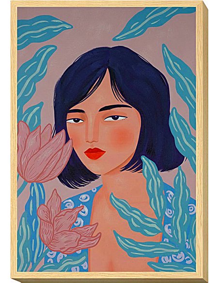 tableau femme coloré décoration murale moderne