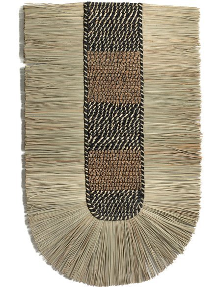 décoration murale naturelle en fibres végétales artisanales