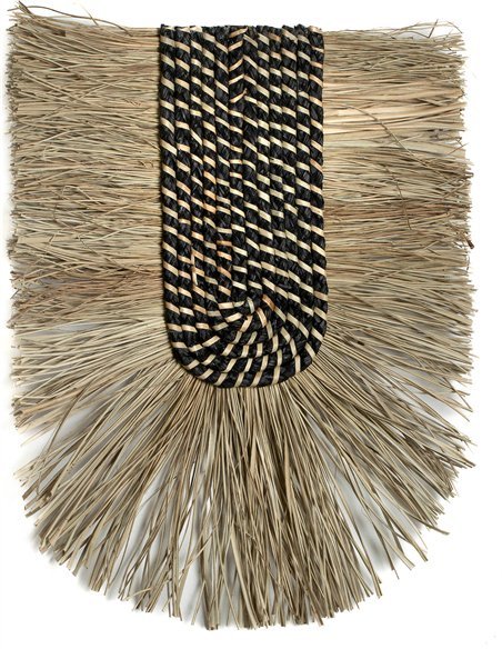 décoration murale artisanale en fibres végétales naturelles