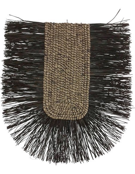 décoration murale naturelle en fibres végétales élégantes