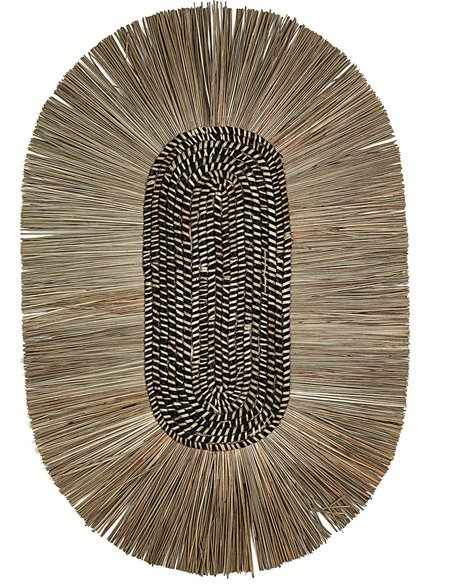 Décoration murale en fibres naturelles élégance ethnique