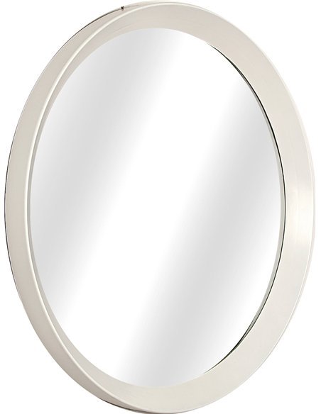 miroir rond blanc design pour décoration murale moderne