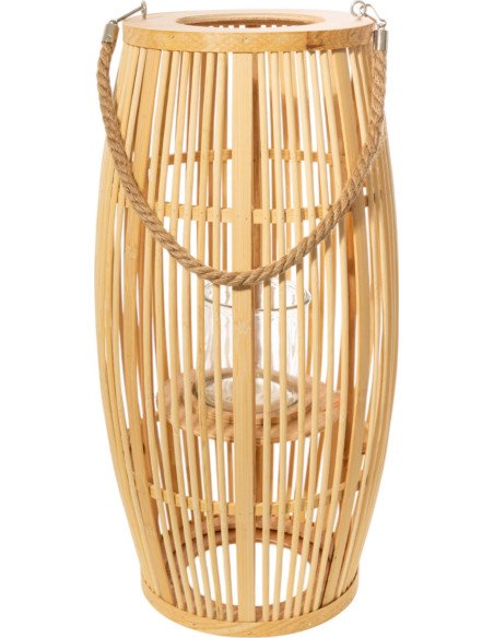 lanterne bambou naturelle design élégant pour salon