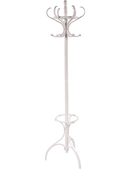 porte manteau blanc en bois élégant pour entrée