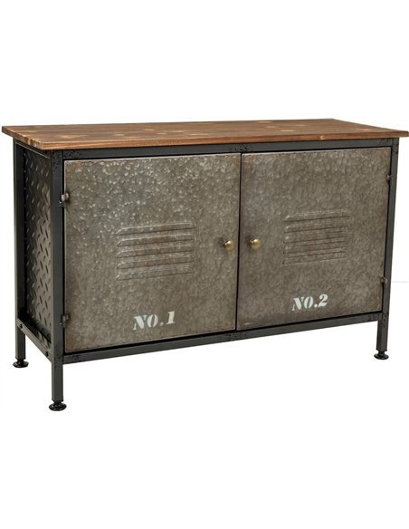 buffet industriel bois métal style atelier vintage