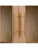 meuble d’exposition vitrine bois naturel design